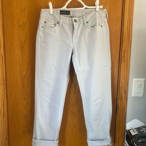 J. Crew cropped matchstick jeans
